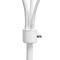 Simple Designs™ 5.6ft. 5-Light Gooseneck White Floor Lamp